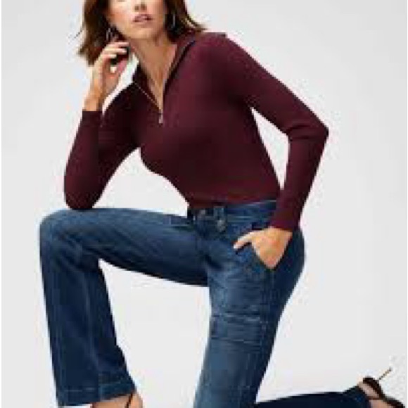 NWT White House Black Market half zip pullover - Picture 3 of 9